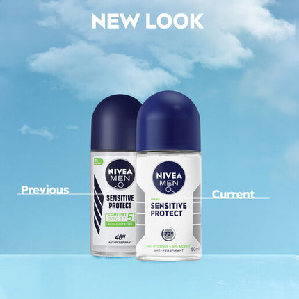Nivea Deodorant Roll On Men Sensitive Prot 50mL