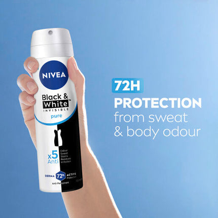 Nivea Invisible for Black & White Fresh Aerosol Deoderant 150mL