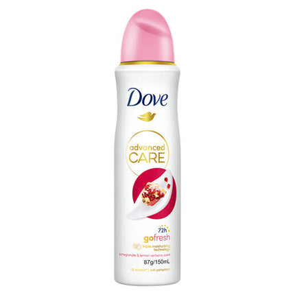 Dove Advanced Care Antiperspirant Aerosol Deodorant Go Fresh Pomegranate & Lemon Verbena  150 ML