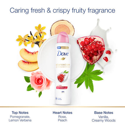 Dove Advanced Care Antiperspirant Aerosol Deodorant Go Fresh Pomegranate & Lemon Verbena  150 ML
