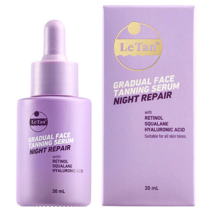 Le Tan Gradual Face Tanning Serum Night Repair 30ml