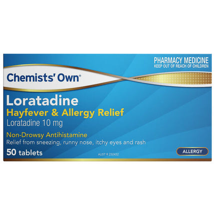 Chemists' Own Loratadine Hayfever & Allergy Relief 10mg Tablets 50