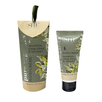 SHE Pure Organics Hand Cream Mandarin Ylang Ylang & Lavender 100Ml