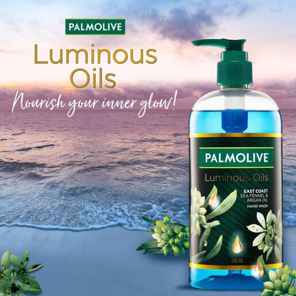 Palmolive Luminous Oils Hand Wash East Coast Sea Fennel & Argan Oil 500mL Pump