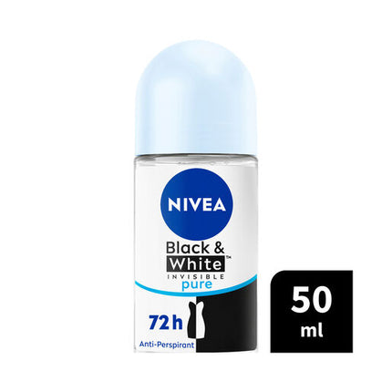 Nivea Deodorant Roll On Invisible Black And White Pure 50mL