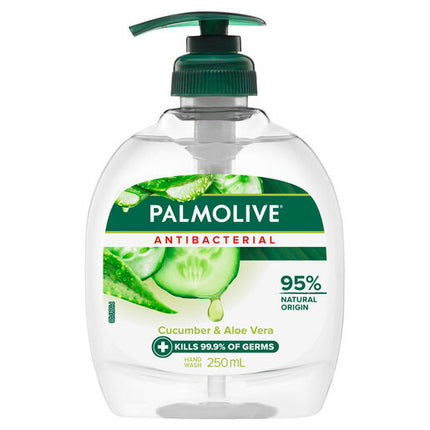 Palmolive Antibacterial Liquid Hand Wash Cucumber & Aloe Vera 250mL Pump