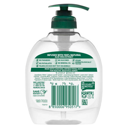 Palmolive Antibacterial Liquid Hand Wash Cucumber & Aloe Vera 250mL Pump