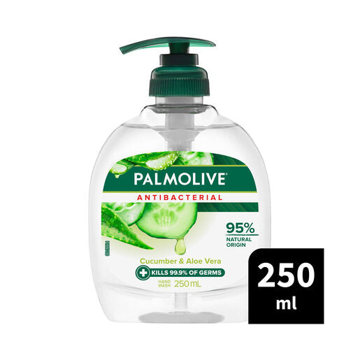 Palmolive Antibacterial Liquid Hand Wash Cucumber & Aloe Vera 250mL Pump