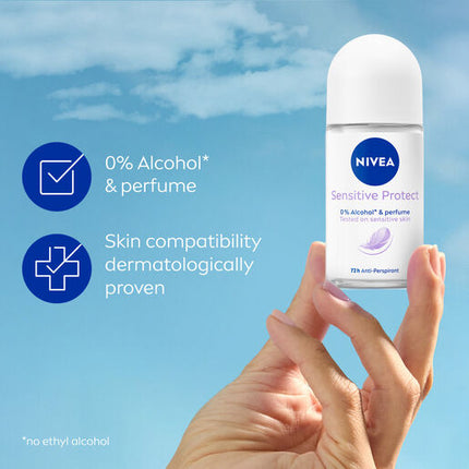 Nivea Deodorant Roll On Sensitive Protect 50mL