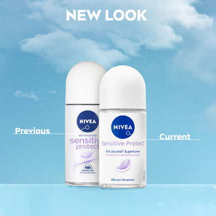 Nivea Deodorant Roll On Sensitive Protect 50mL