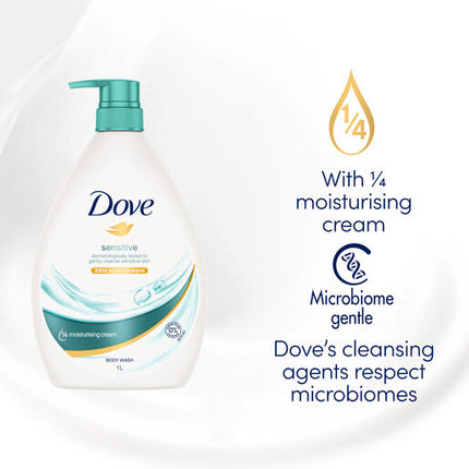 Dove Sensitive Body Wash 1L