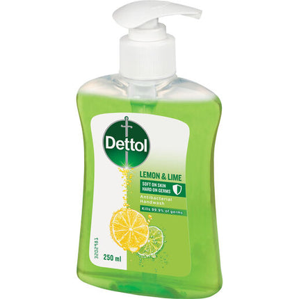 Dettol Antibacterial Liquid Hand Wash Pump Lemon & Lime 250ml
