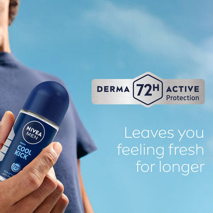 Nivea Deodorant Roll On Men Cool Kick 50mL