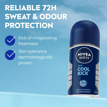 Nivea Deodorant Roll On Men Cool Kick 50mL