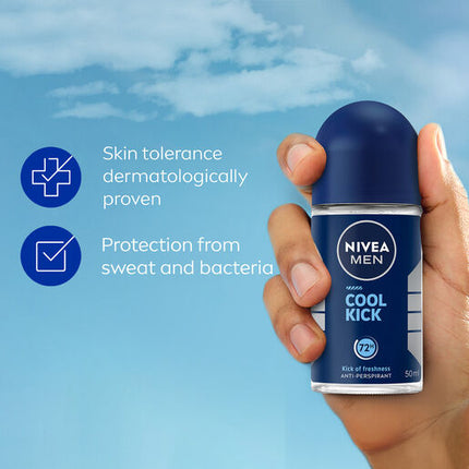 Nivea Deodorant Roll On Men Cool Kick 50mL