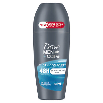 Dove Men Antiperspirant Deodorant Roll-On Clean Comfort Moisturising 50ml