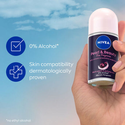 Nivea Deodorant Roll On Black Pearls 50ml