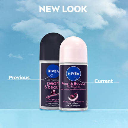 Nivea Deodorant Roll On Black Pearls 50ml