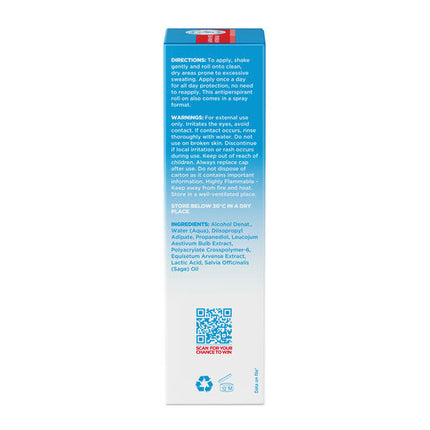 Dermal Therapy Sweat Control Roll On 60ml