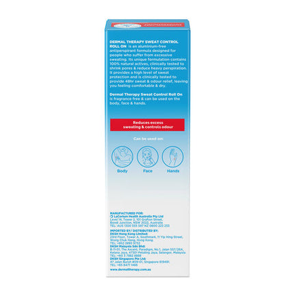 Dermal Therapy Sweat Control Roll On 60ml