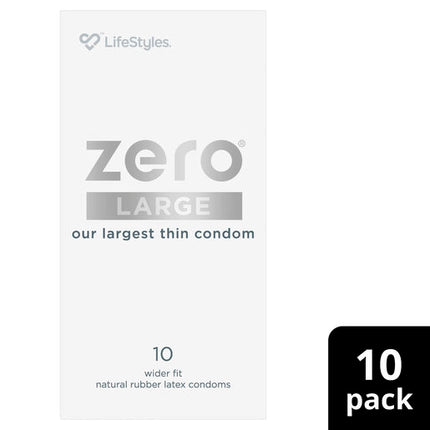 LifeStyles Zero Large Condoms 10 Pack