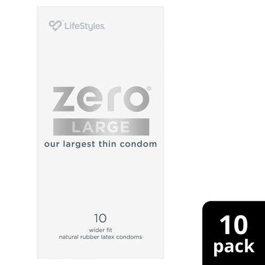 LifeStyles Zero Large Condoms 10 Pack