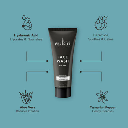 Sukin For Men Face Wash 125ml