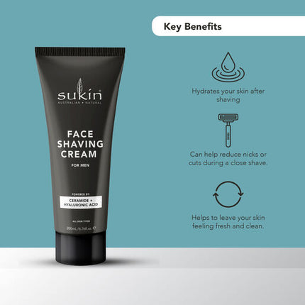 Sukin For Men Shaving Cream 200ml