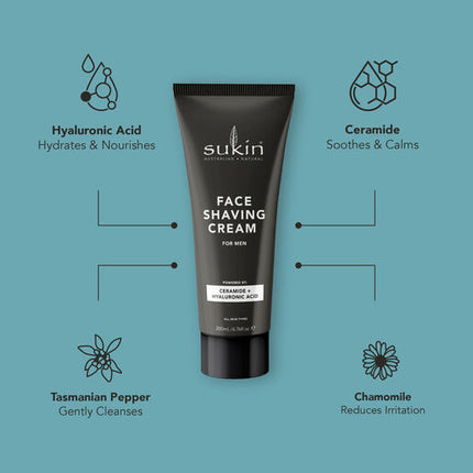 Sukin For Men Shaving Cream 200ml