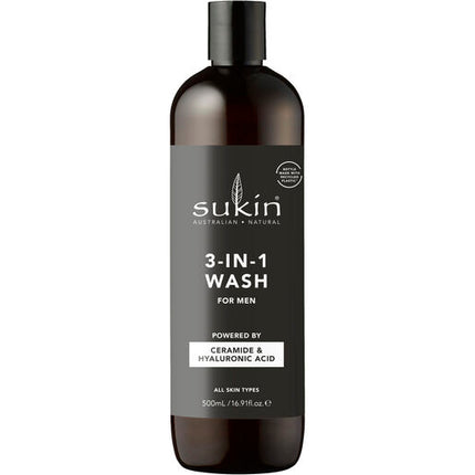 Sukin For Men 3-in-1 Wash 500mL