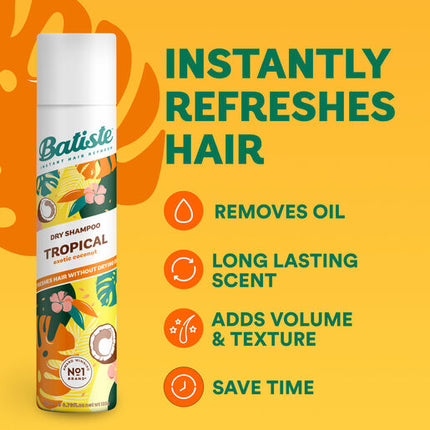 Batiste Dry Shampoo Tropical 200mL