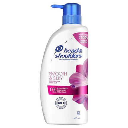 Head & Shoulders Smooth & Silky Anti Dandruff Shampoo for Smooth & Silky Hair 660 ml