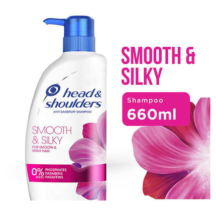 Head & Shoulders Smooth & Silky Anti Dandruff Shampoo for Smooth & Silky Hair 660 ml