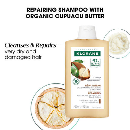 Klorane Shampoo With Organic Cupuacu Butter 400ml