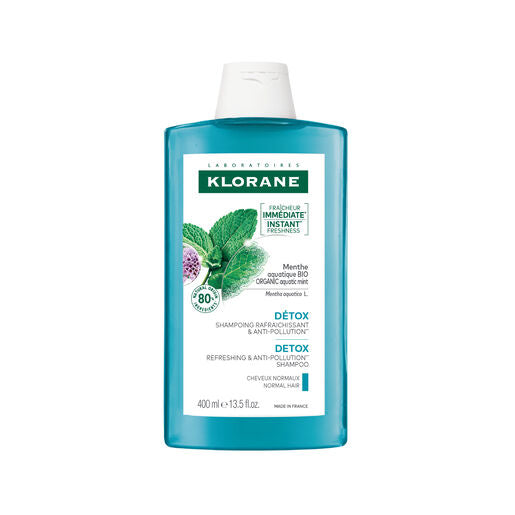 Klorane Aquatique Mint Detox Shampoo 400ml