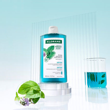 Klorane Aquatique Mint Detox Shampoo 400ml