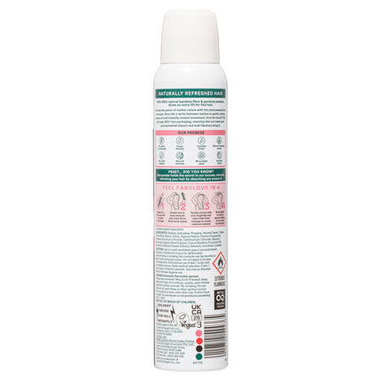 Batiste Naturally Bamboo Fibre and Gardenia Dry Shampoo For Flat Fine Hair 200mL