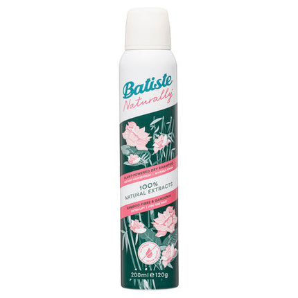 Batiste Naturally Bamboo Fibre and Gardenia Dry Shampoo For Flat Fine Hair 200mL
