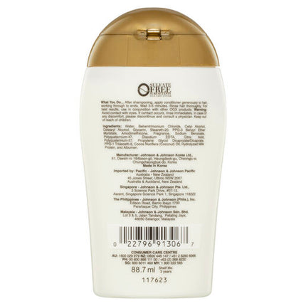 Ogx Nourishing + Hydrating Coconut Milk Conditioner For Dry Hair 88.7 ml