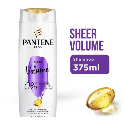 Pantene Pro-V  Sheer Volume Shampoo: Volumising Shampoo for Fine Hair 375 ml