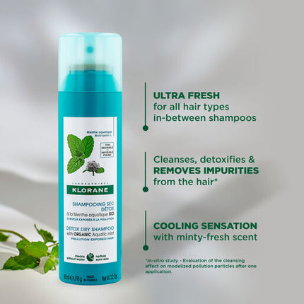 Klorane Dry Shampoo With Aquatic Mint 150mL