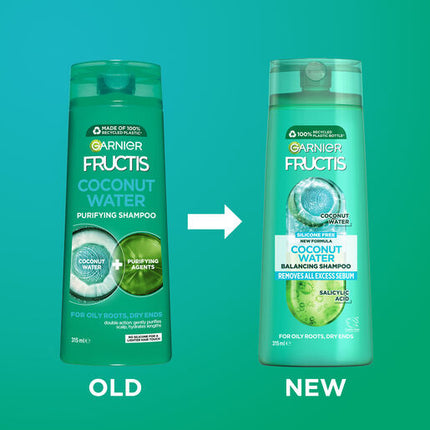 Garnier Fructis Coconut Water Shampoo 315mL