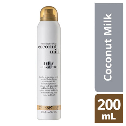OGX Refresh & Nourish + Coconut Milk Dry Shampoo 200ml