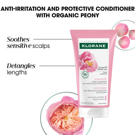 Klorane Soothing Organic Peony Conditioner 150ml