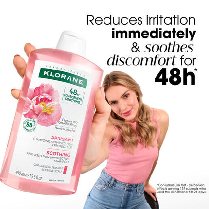 Klorane Soothing Organic Peony Shampoo 400ml