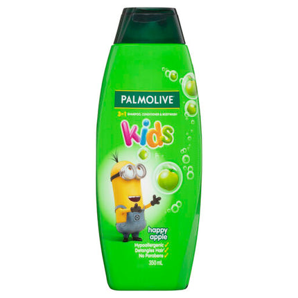 Palmolive 3 in1 Kids Shampoo, Conditioner & Bodywash Minions Happy Apple 350ml