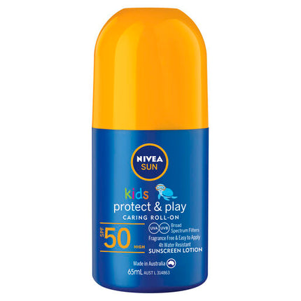Nivea Kids Caring Roll On Sun Lotion SPF50+ 65mL