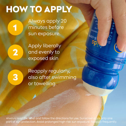Nivea Kids Caring Roll On Sun Lotion SPF50+ 65mL