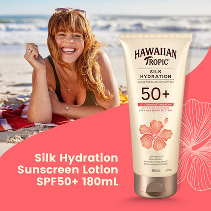 Hawaiian Tropic Silk Hydration Sunscreen Lotion SPF 50+ 180mL