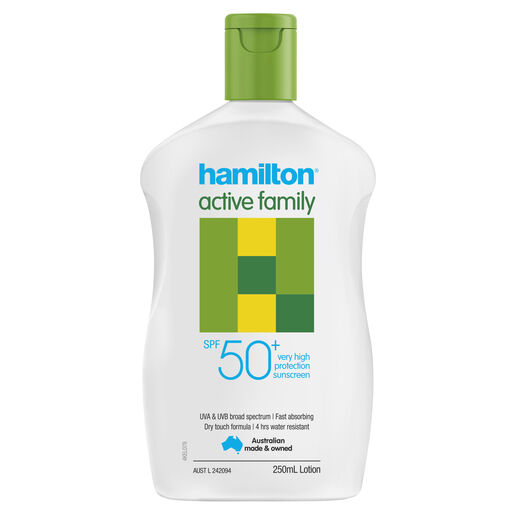 Hamilton Sun Active Family SPF50+ Lotion 250mL